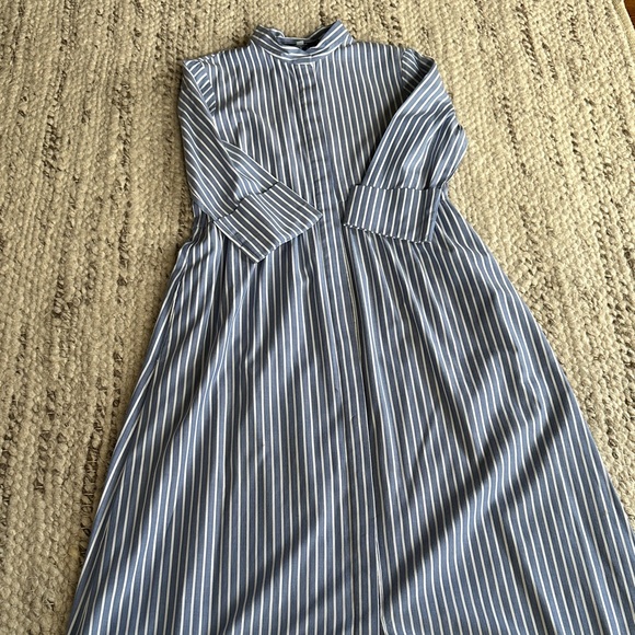 Tuckernuck Blue and White Striped Long Sleeve Dress - Picture 3 of 5